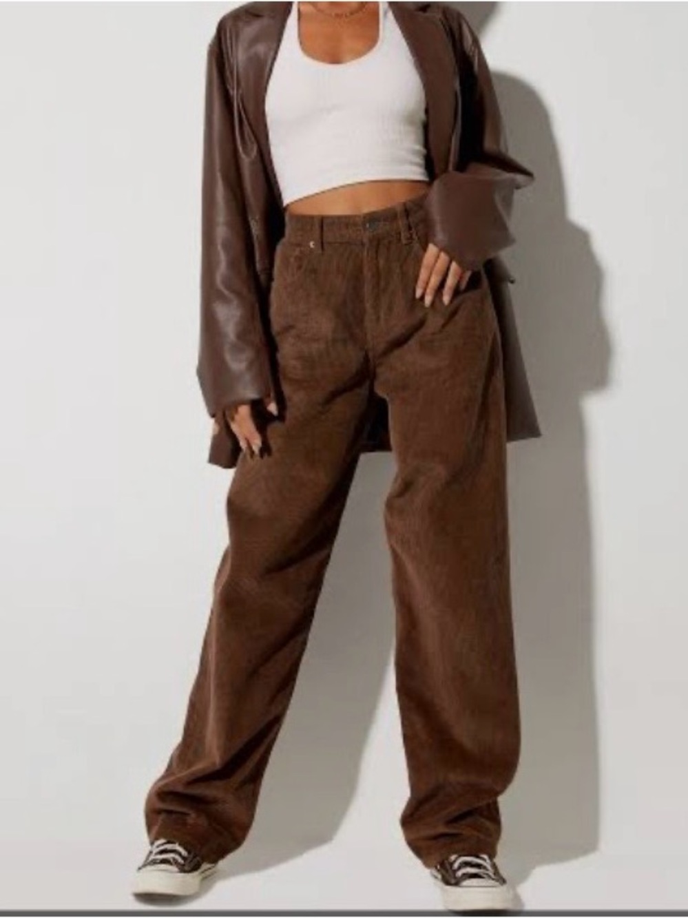 Motel Rocks Brown Corduroy Pants